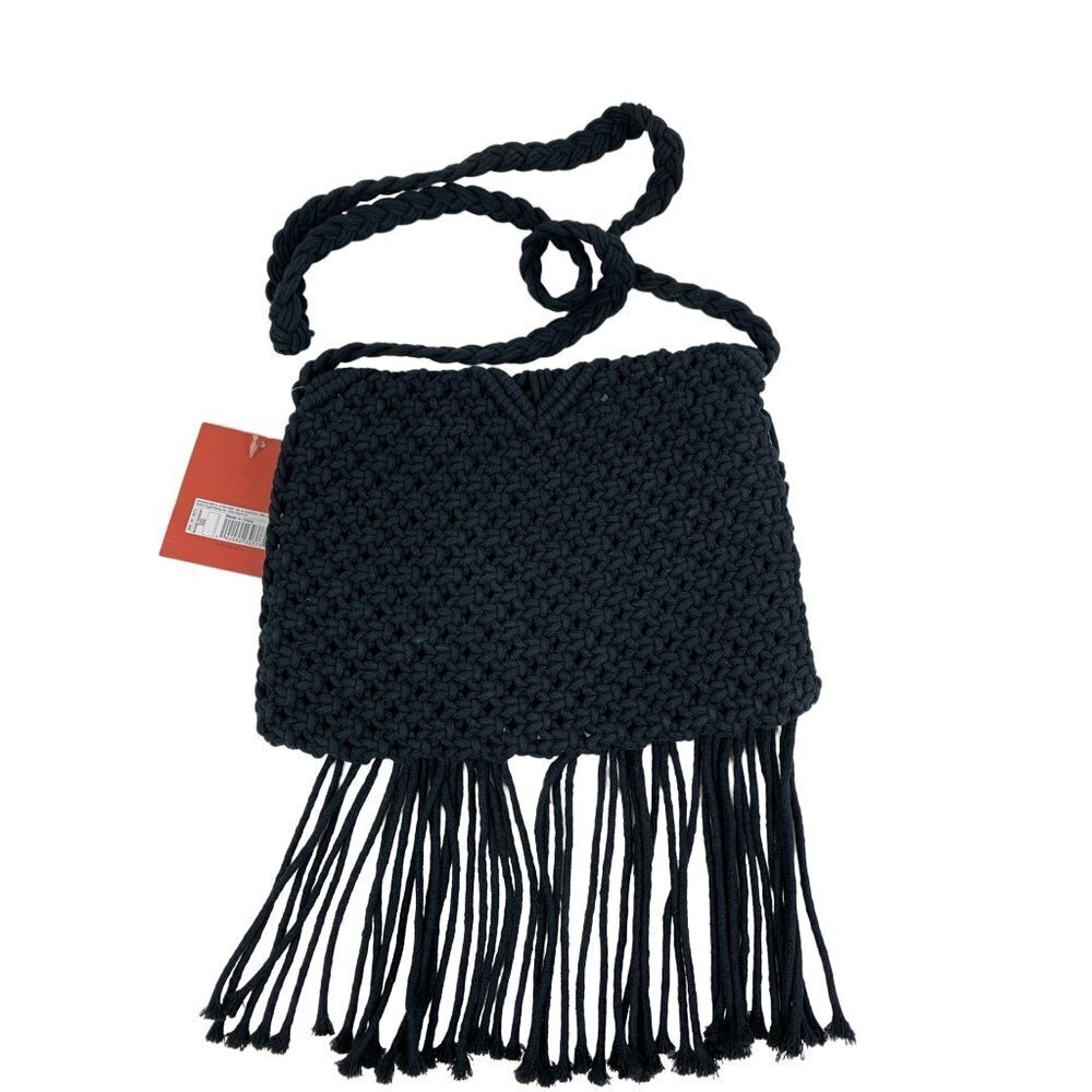 Mossimo Women's Black Crocheted Purse - Picture 5 of 7